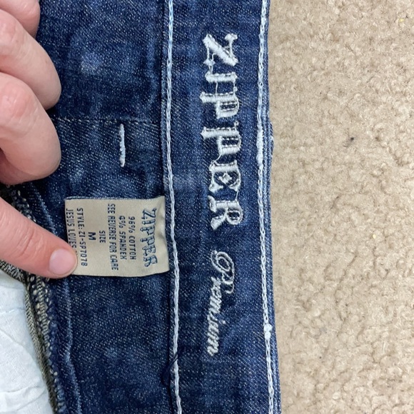 Zipper shorts - size: medium - denim and bling - Picture 4 of 4